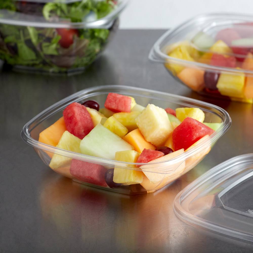 Clear 24 oz. Square Plastic Bowl G330703