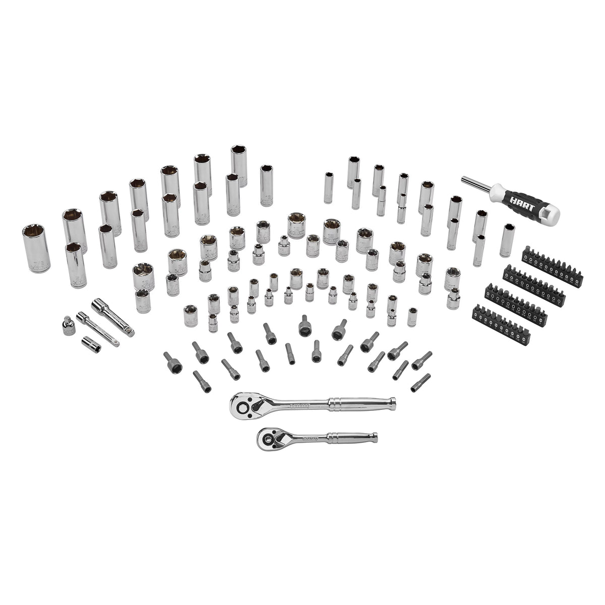 140-Piece 1/4 and 3/8-inch Drive Mechanics Tool Set Q6534