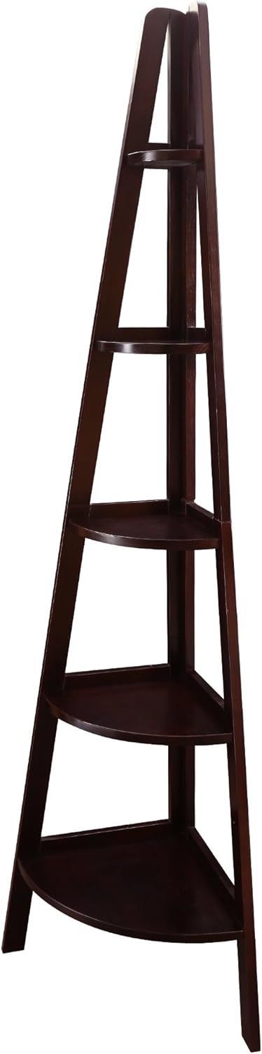 5-Shelf Corner Ladder Bookcase X8158