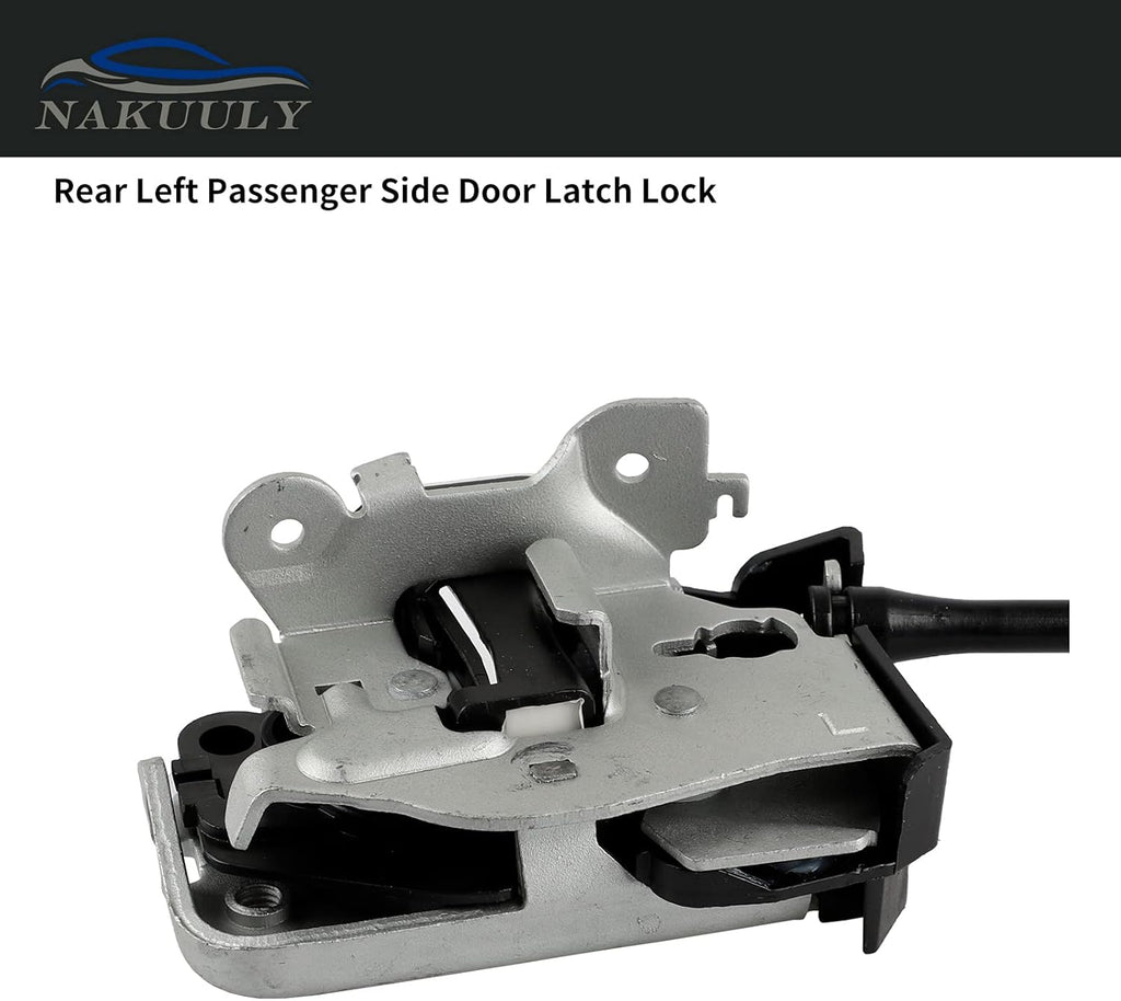 Left Driver Side Rear Door Lock Latch & Cable I4894