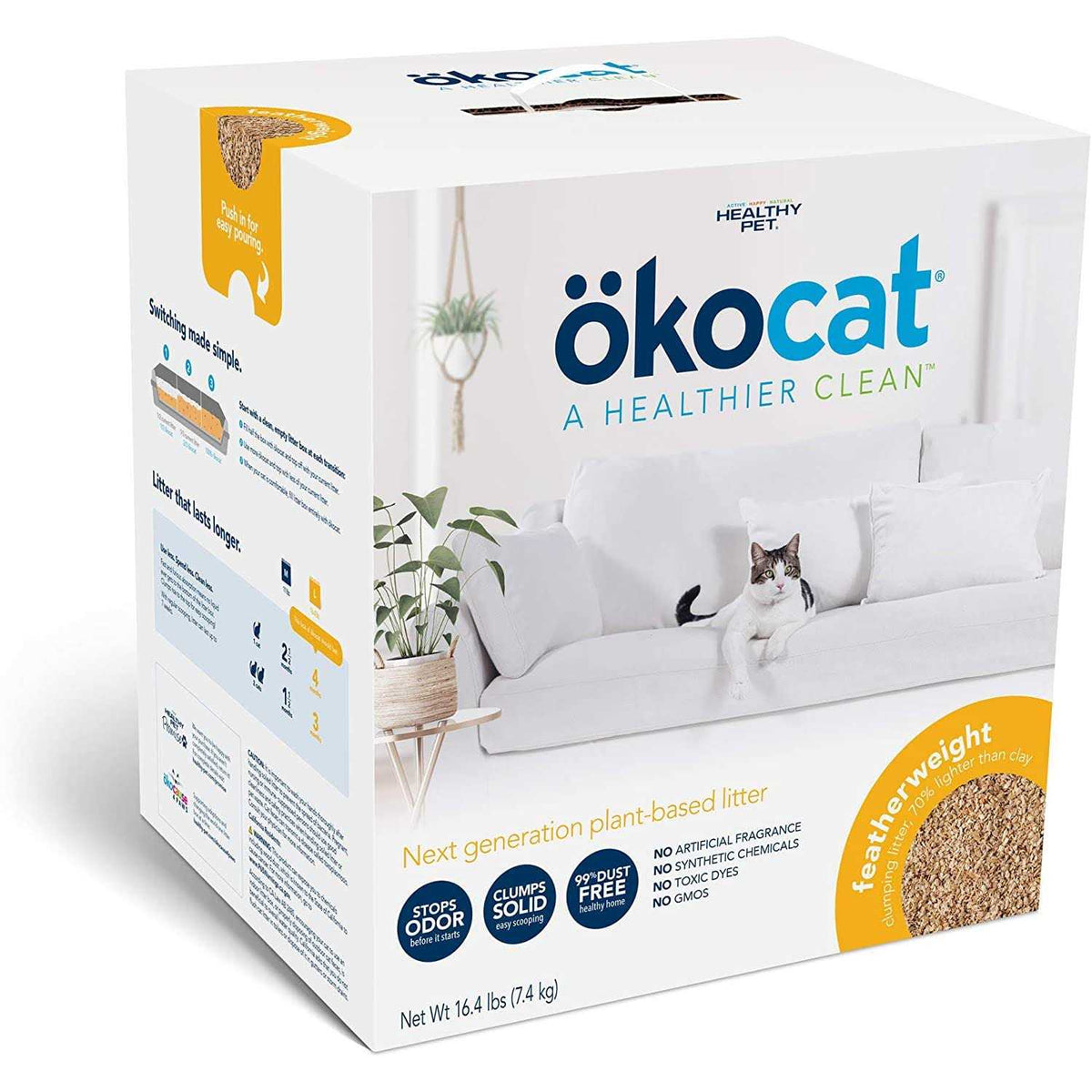 Unscented Clumping Wood Cat Litter F76399
