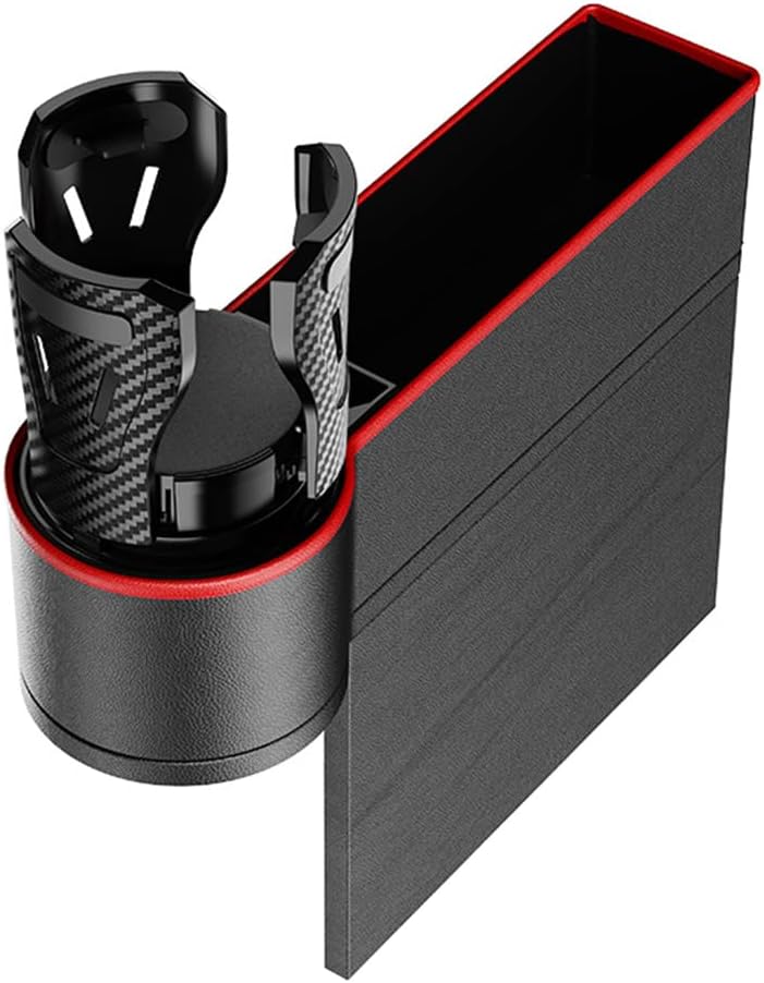 2 in 1 Car Cup Holder Expander 2 Pack Seat Gap Organizer with 360 Degrees Rotating Cup Holder U62115