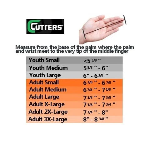 Football Receiver Glove with Silicone Grip, Adult S/M, Black X749