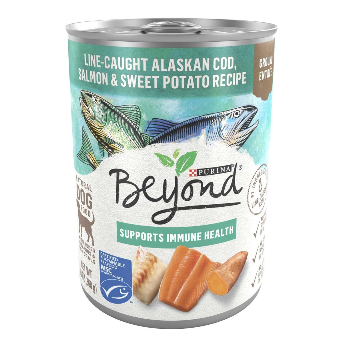 Alaskan Cod Salmon & Sweet Potato Wet Dog Food Can P47780