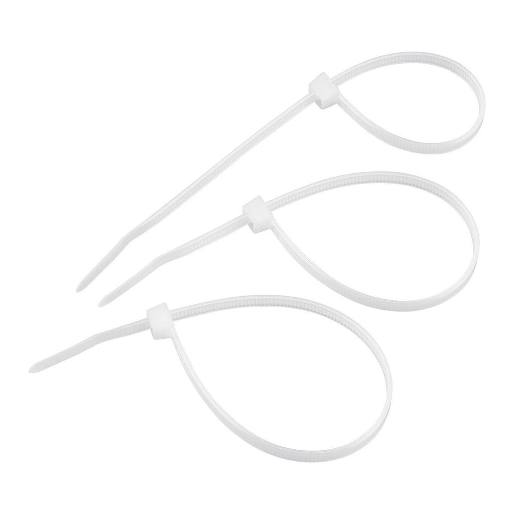 White 8 in. Cable Ties 100-Pack I8220