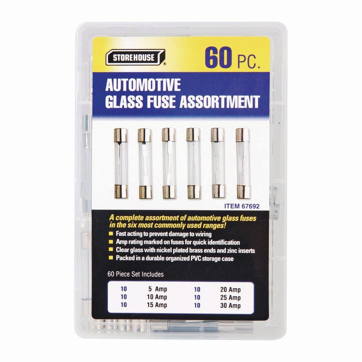 60 Piece Automotive Fuse Set G559426