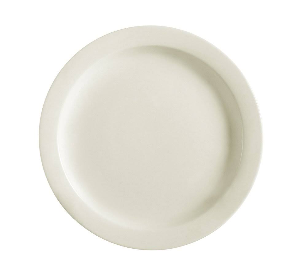 9-Inch White Stoneware Plate, Box of 24 C739387