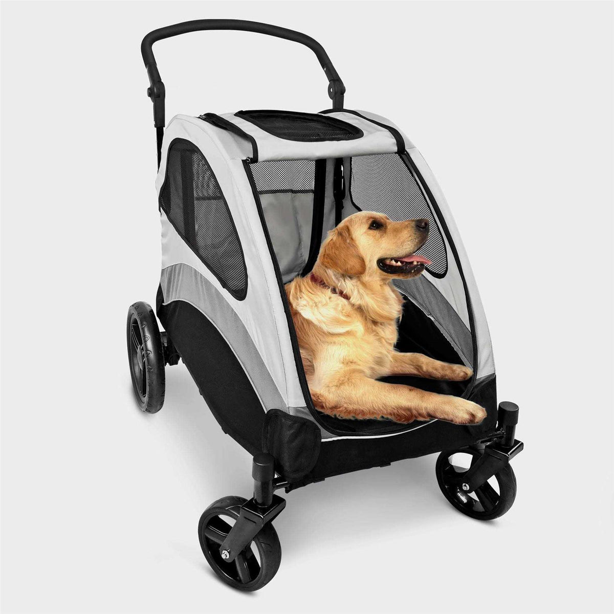 Foldable Pet Stroller with 4 Wheels K37309