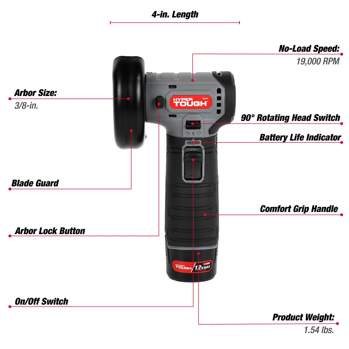 12-Volt Cordless Brushless Cut Off Tool E157186