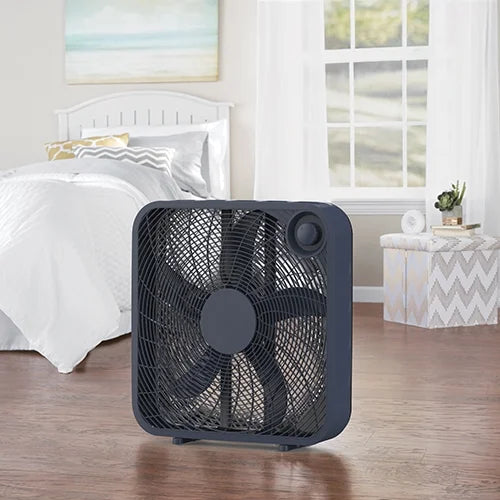 Black 3-Speed Portable Box Fan K3172