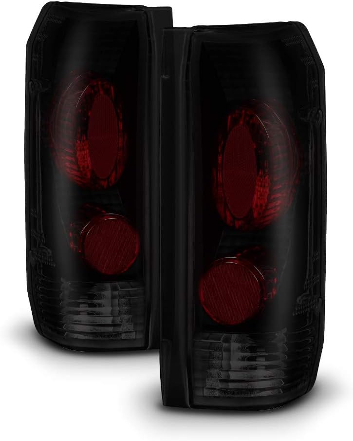 Black Smoked Tail Lights Pair Set Left+Right Y6956
