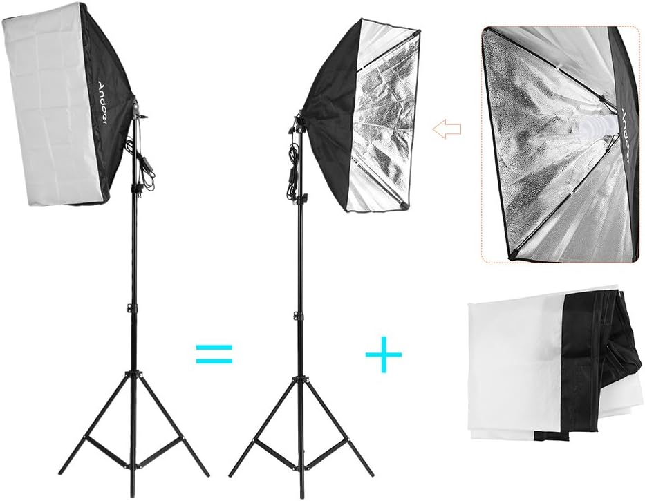 45W Bi-Color Dimmable LED Softbox Lighting Kit G734575