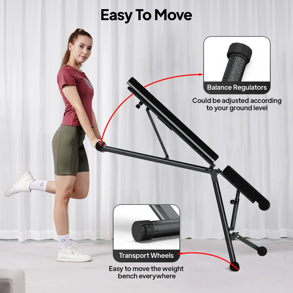 Foldable Adjustable Weight Bench H432