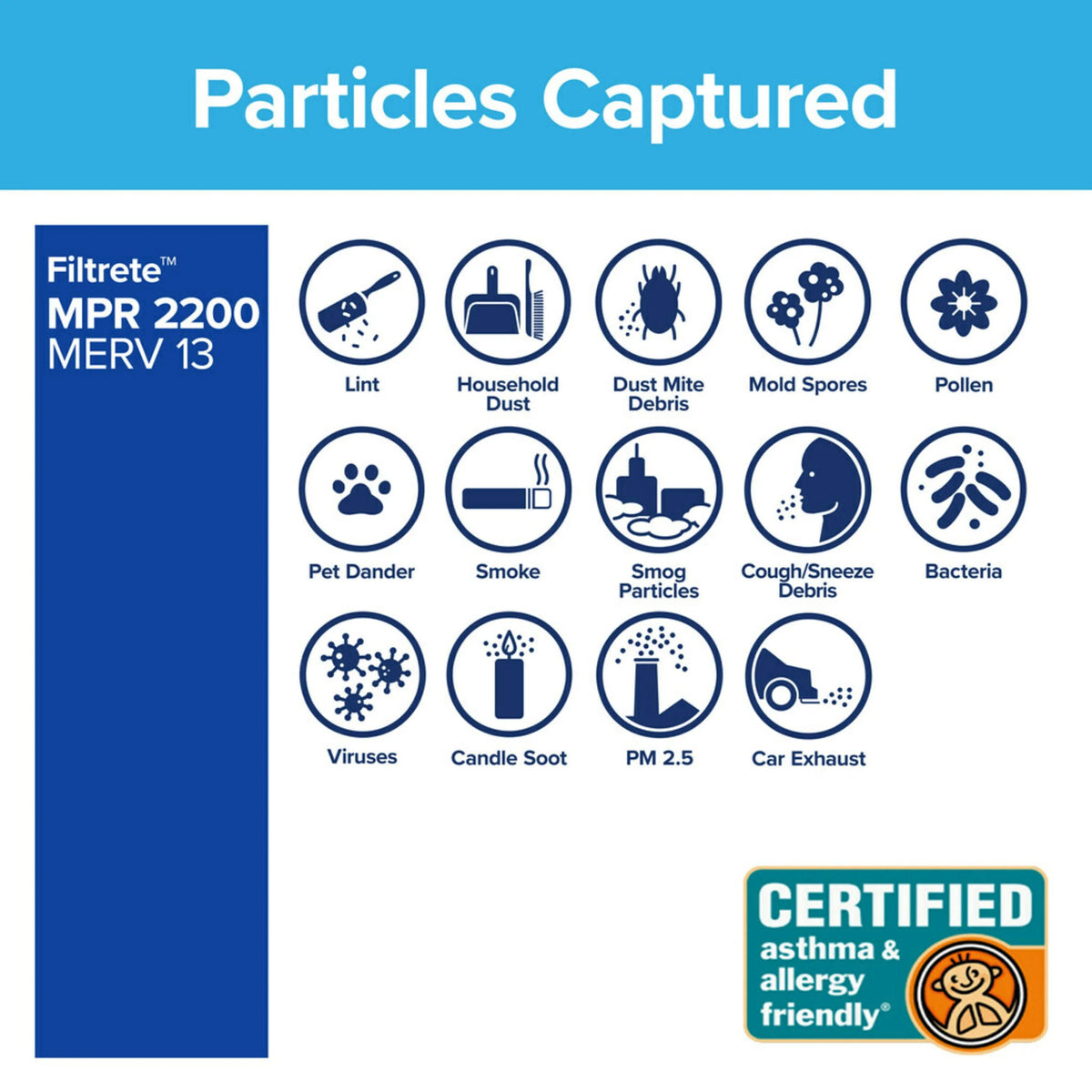20x25x1 Air Filter MERV 13 N23631