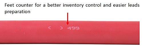 #4 Gauge AWG Welding Battery Cable Red 600 V 30 Feet C891015