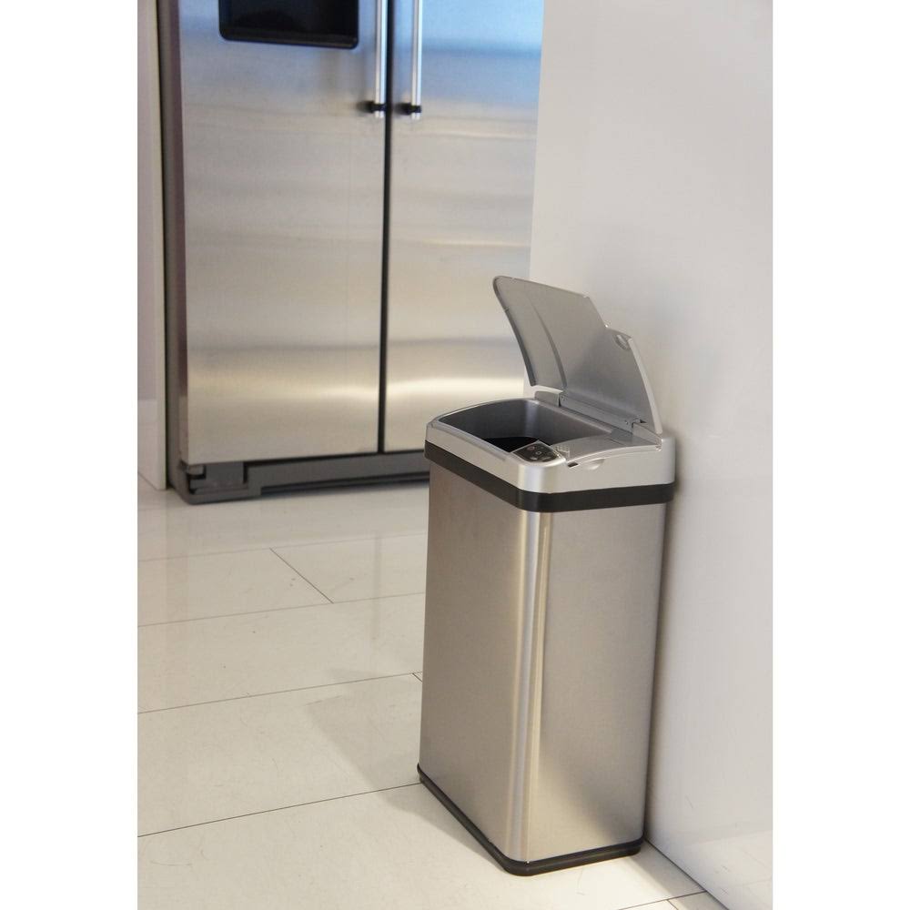 4 gal Stainless Steel Motion Sensor Trash Can W3272
