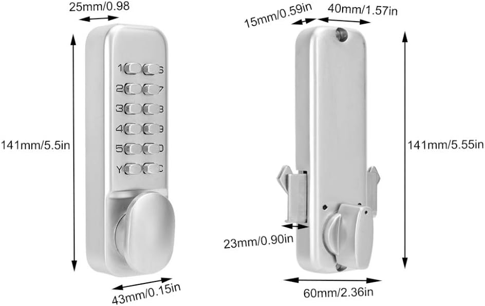 Digital Mechanical Password Door Lock T495457