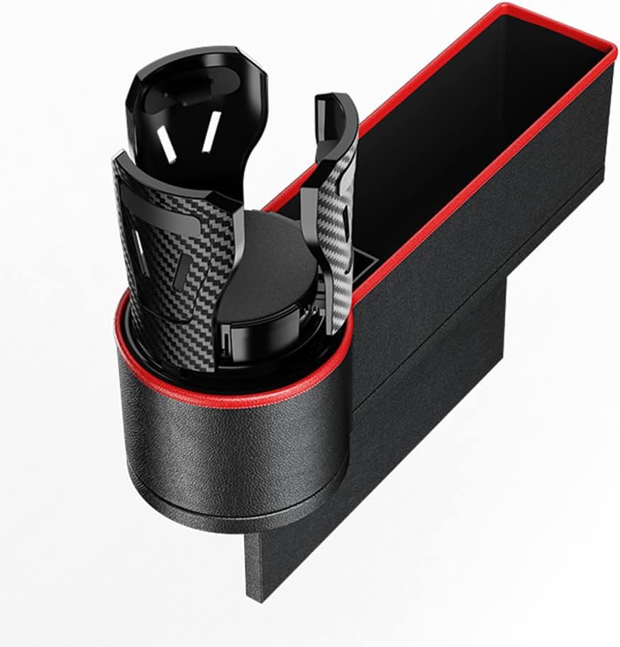 2 in 1 Car Cup Holder Expander 2 Pack Seat Gap Organizer with 360 Degrees Rotating Cup Holder U62115