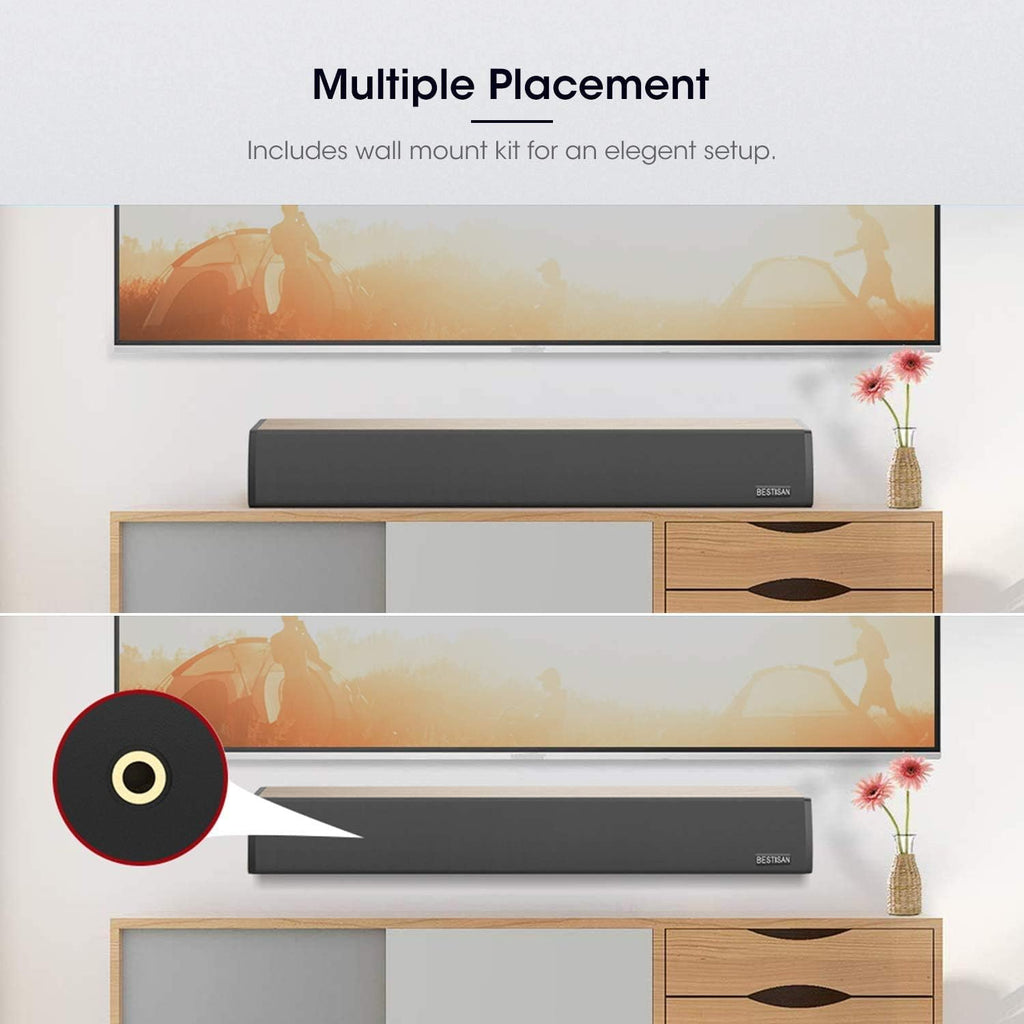 2.0 Channel Sound Bar with Wired and Wireless Bluetooth P217