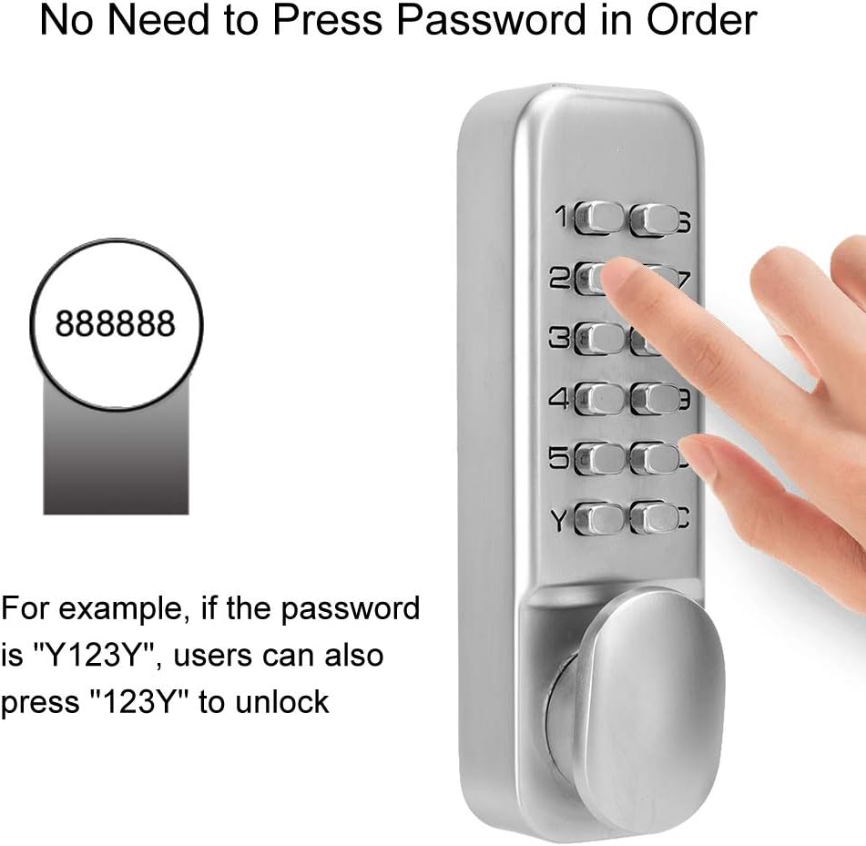 Digital Mechanical Password Door Lock T495457