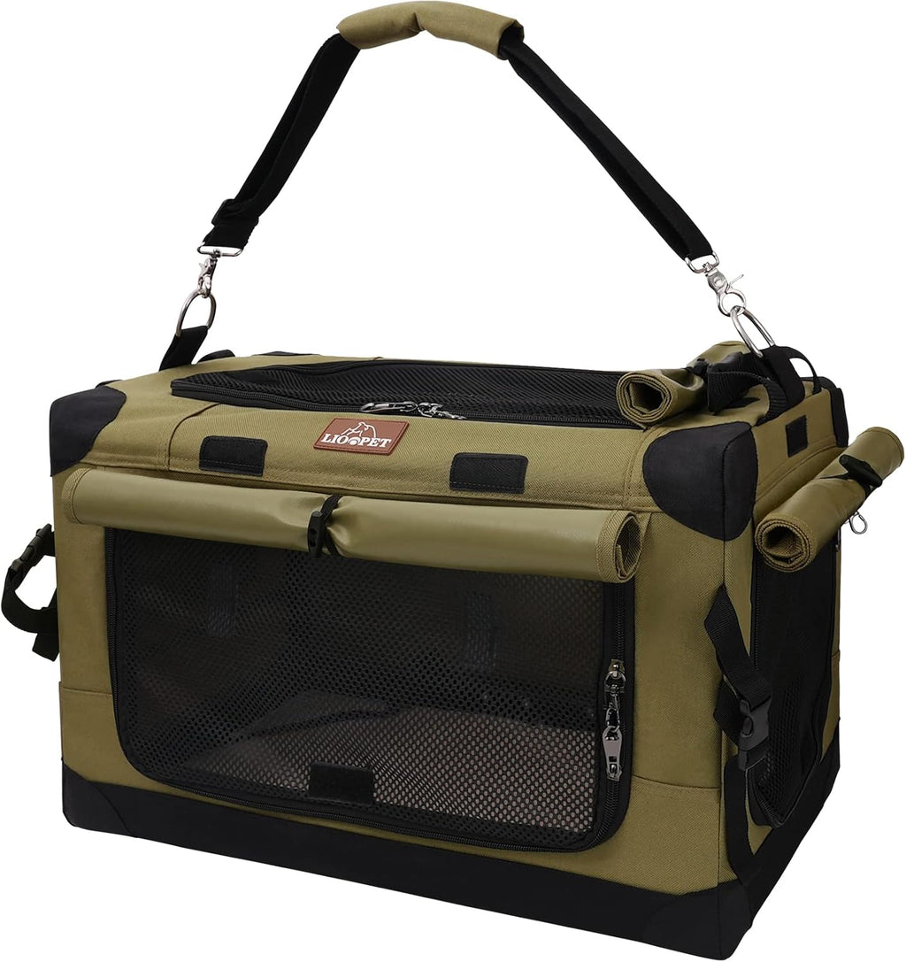 Portable Folding Soft Sided Pet Crate Carrier G300515