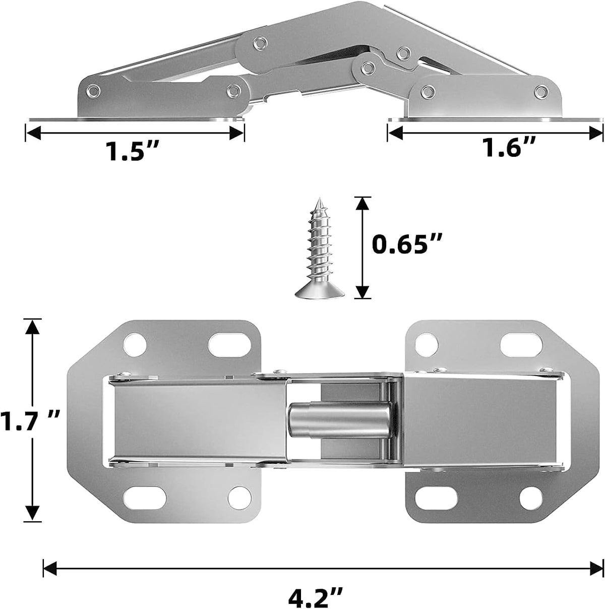 8-Pack Frameless Cabinet Hinges F756