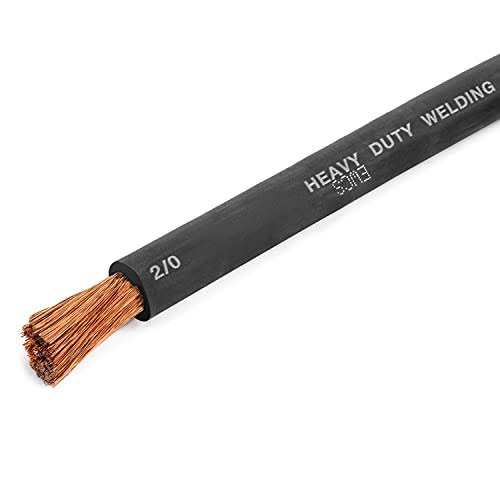 2/0 Gauge Welding Cable 600 Volt Black 25 Feet T375817