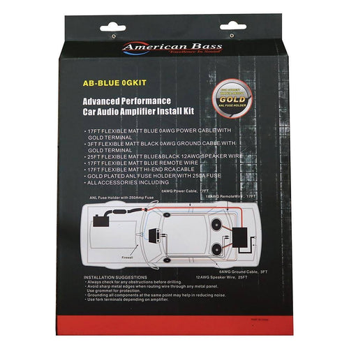 0 Gauge Wiring Kit 250A ANL Fuse J99454