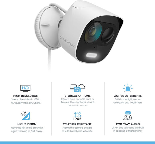 1080p WiFi Outdoor Security Camera N668
