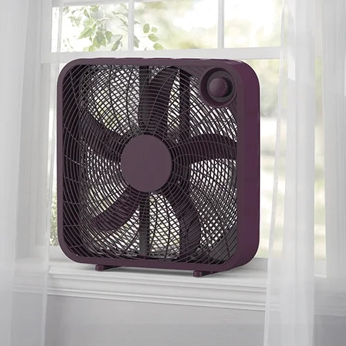 Black 3-Speed Portable Box Fan K3172