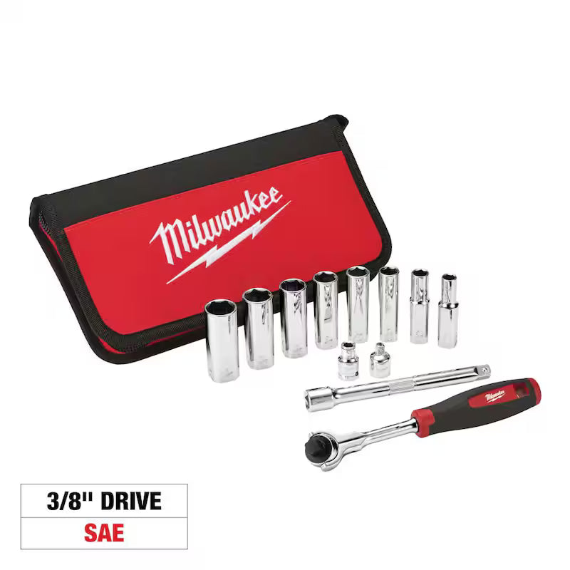 SAE Ratchet & Socket Set 12-Piece D5892