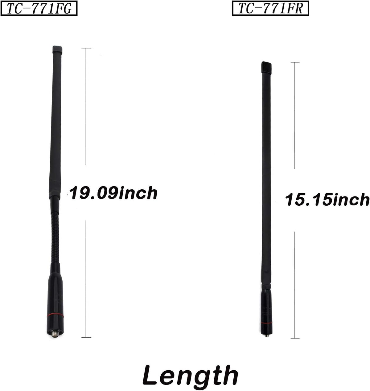 Tactical Antenna VHF UHF 2M 70CM Dual Band SMA-Female Two Way Radio V695