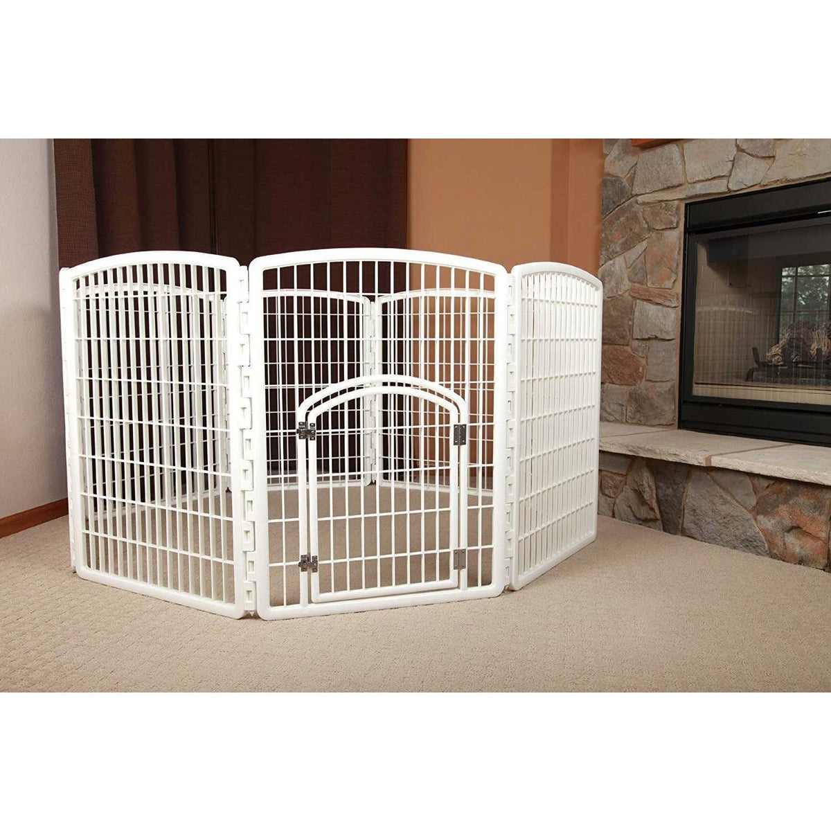 8-Panel Pet Playpen with Door X8423