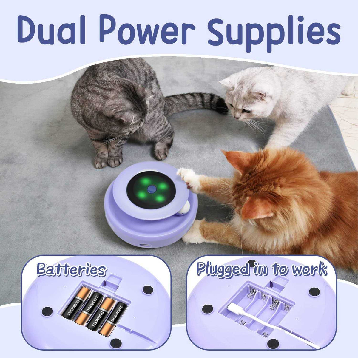 2-in-1 Interactive Automatic Cat Toy Balls B184