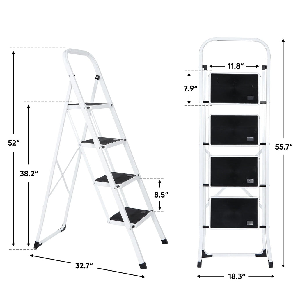 4 Step Ladder with Handgrip 330 lbs Capacity D148538