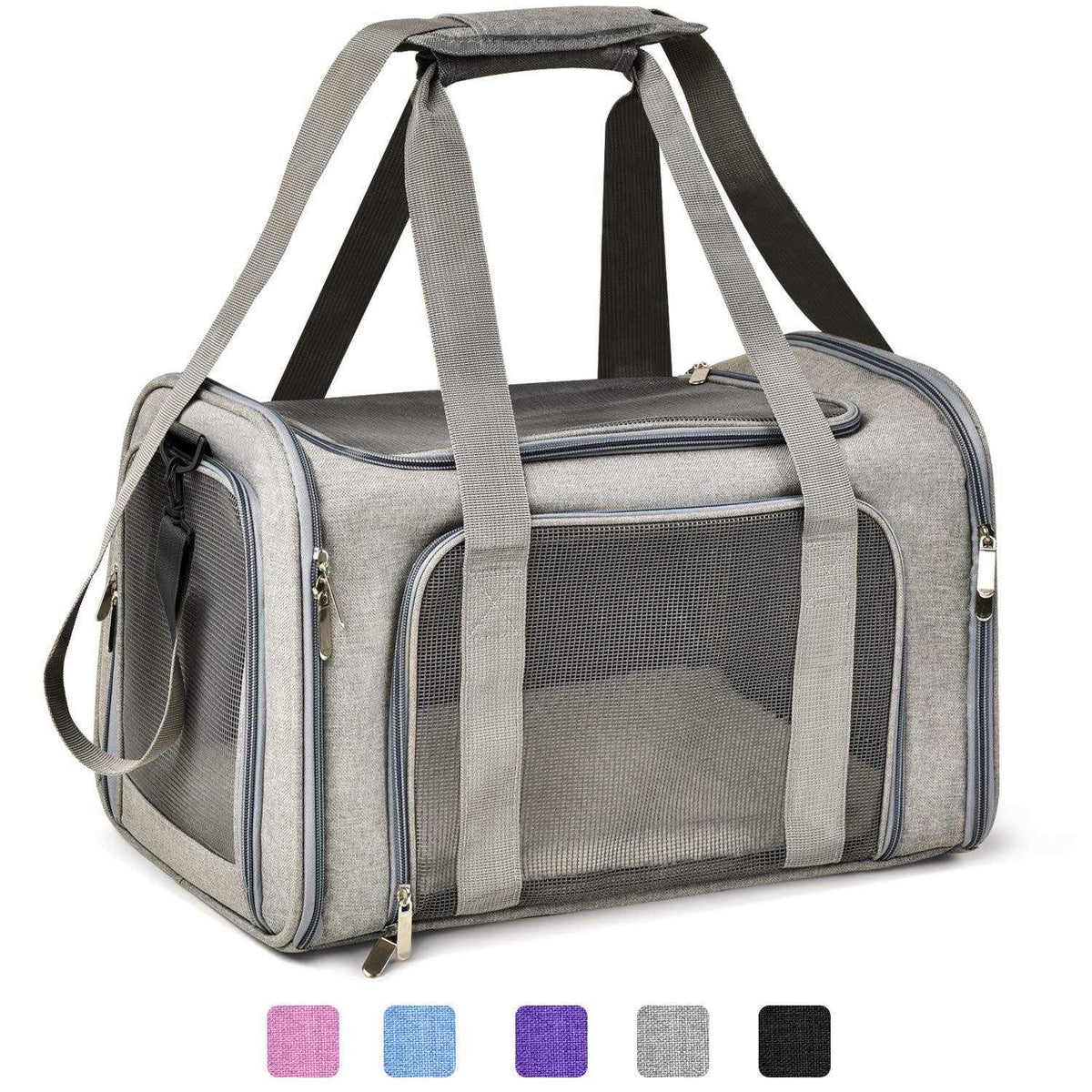 Cat Dog Pet Carrier for Small Medium Cats Puppies up to 15 Lbs Y852372