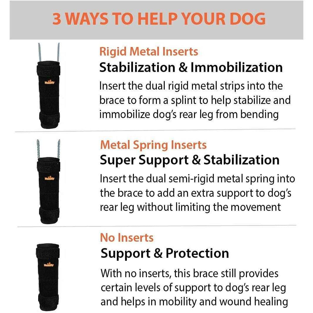 3-in-1 Dog Rear Leg Support Splint Braces J15819