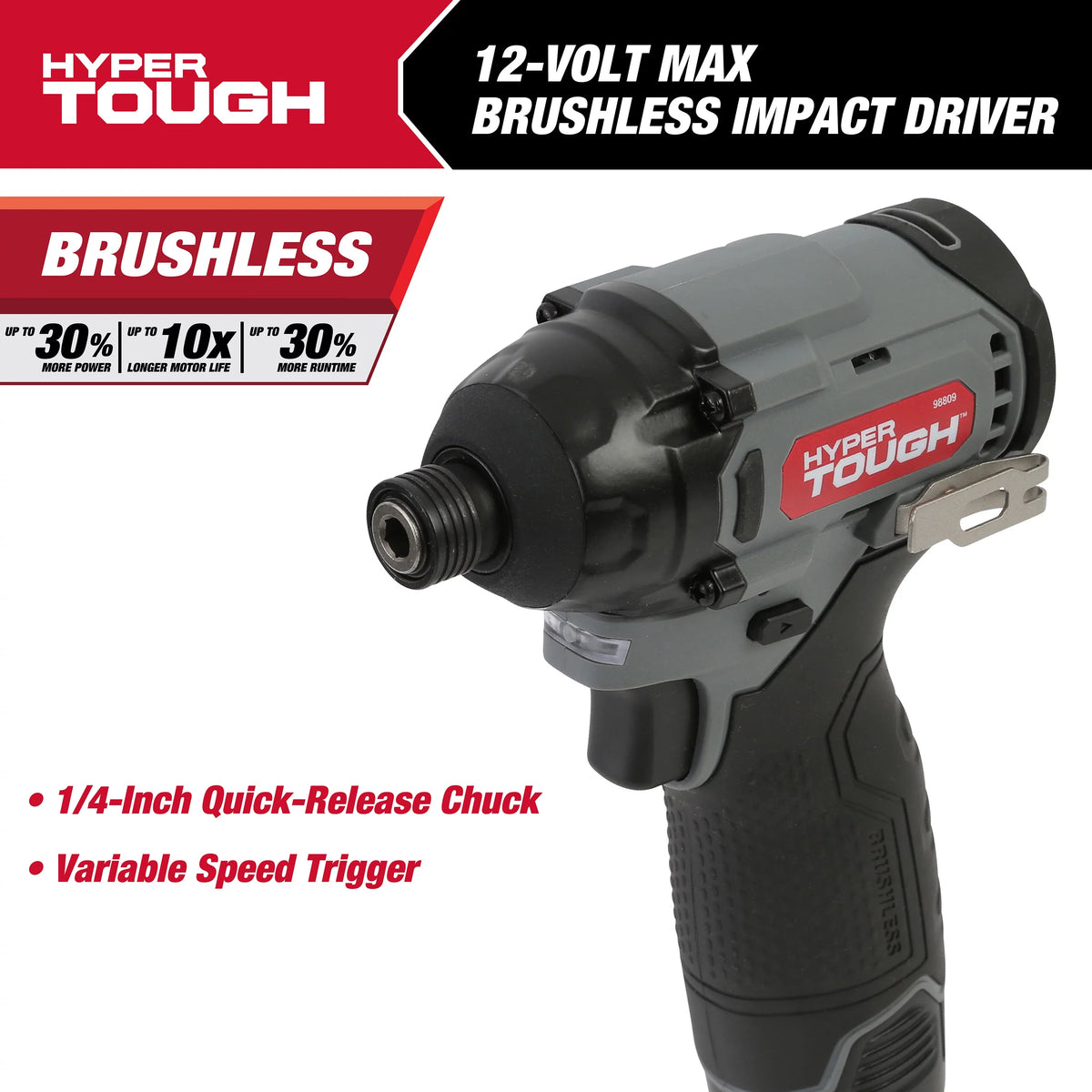 12V Max Lithium-Ion Cordless Brushless Impact Driver with Battery and Charger U635