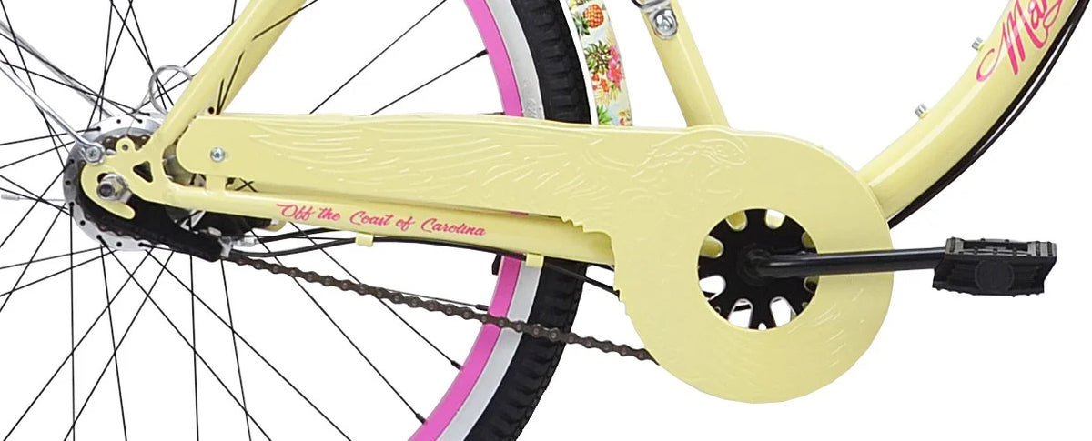 Yellow 3-Speed Cruiser Bike R154