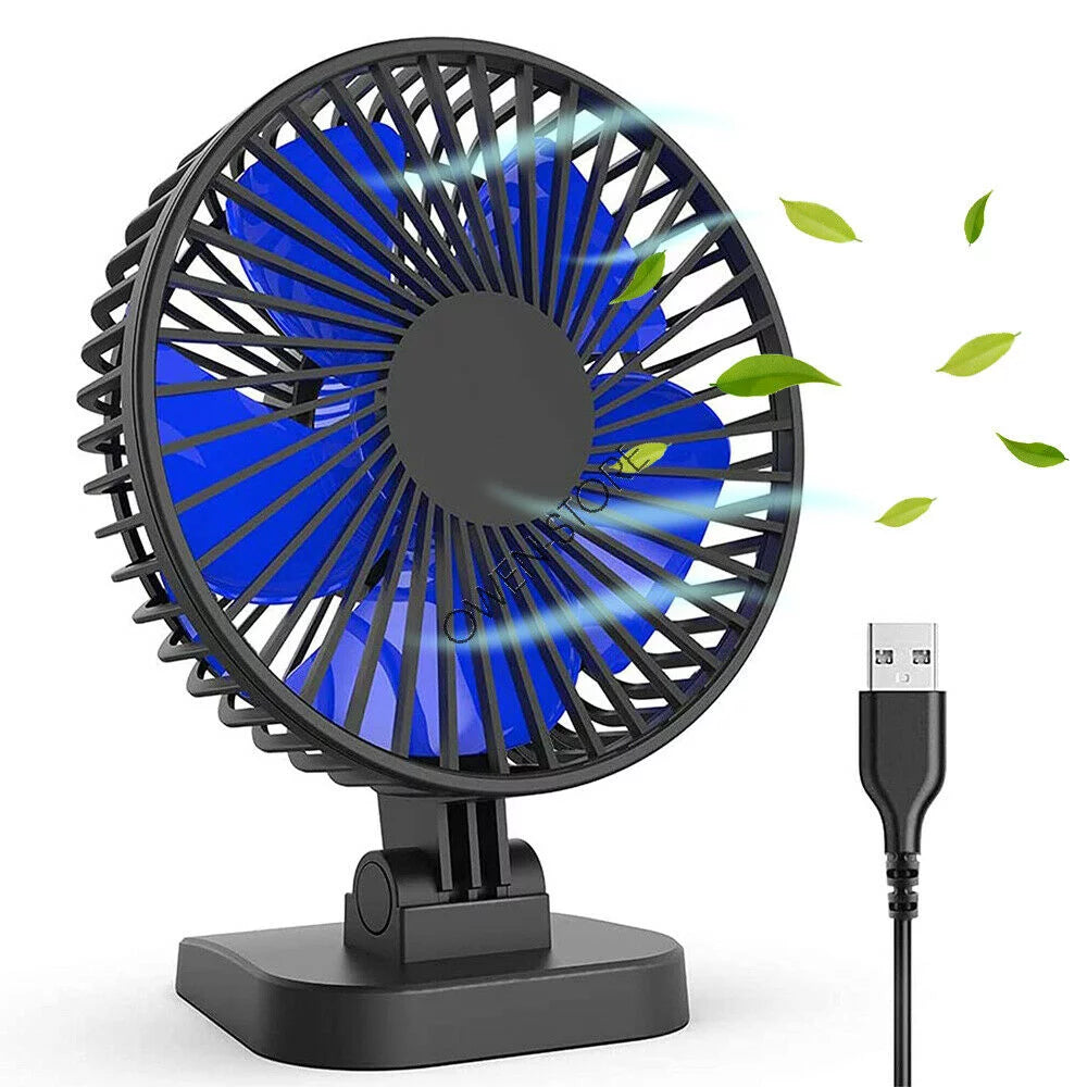 4 inch Mini Desk Fan 3 Speeds USB Powered J111