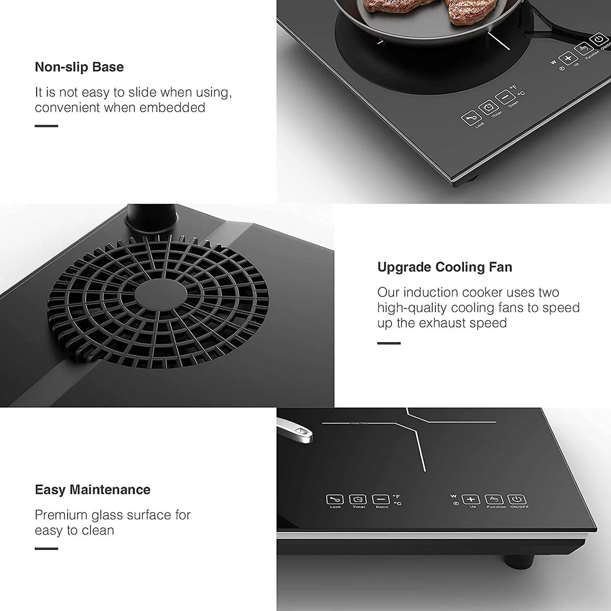 24 Inch 2 Burner Induction Cooktop L11604