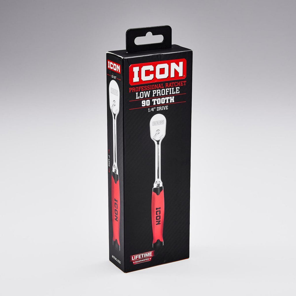 1/4 in. Drive Low-Profile Ratchet with Comfort Grip U63849