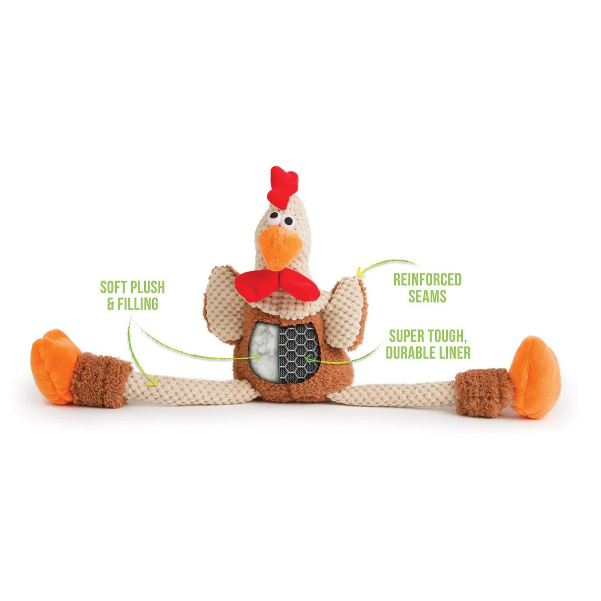 Skinny Rooster Dog Toy S412