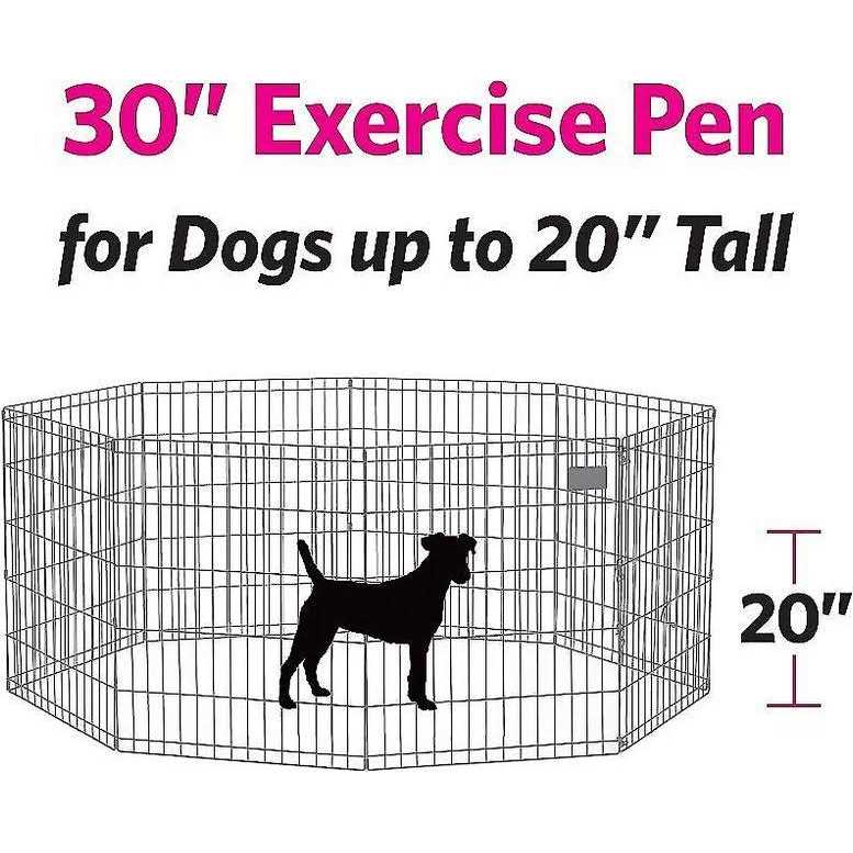 Black Exercise Pen with Door E6499
