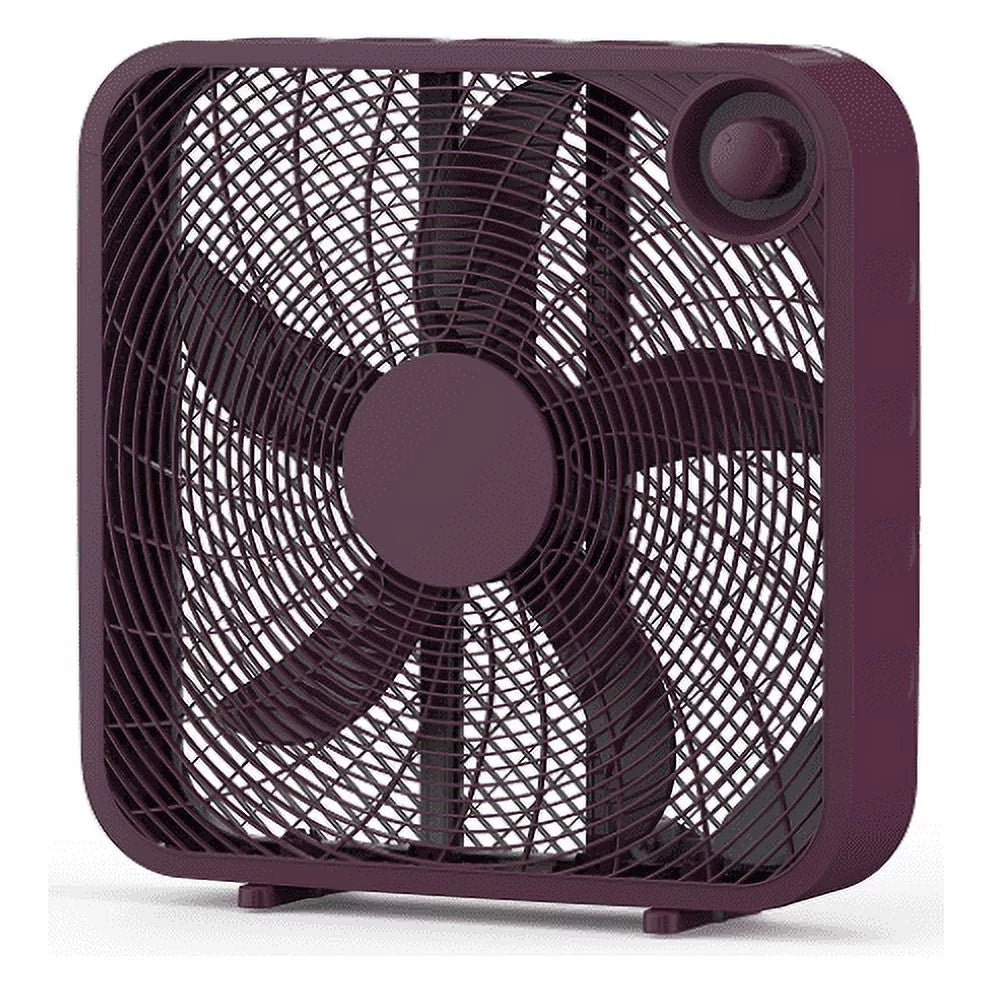 Black 3-Speed Portable Box Fan K3172