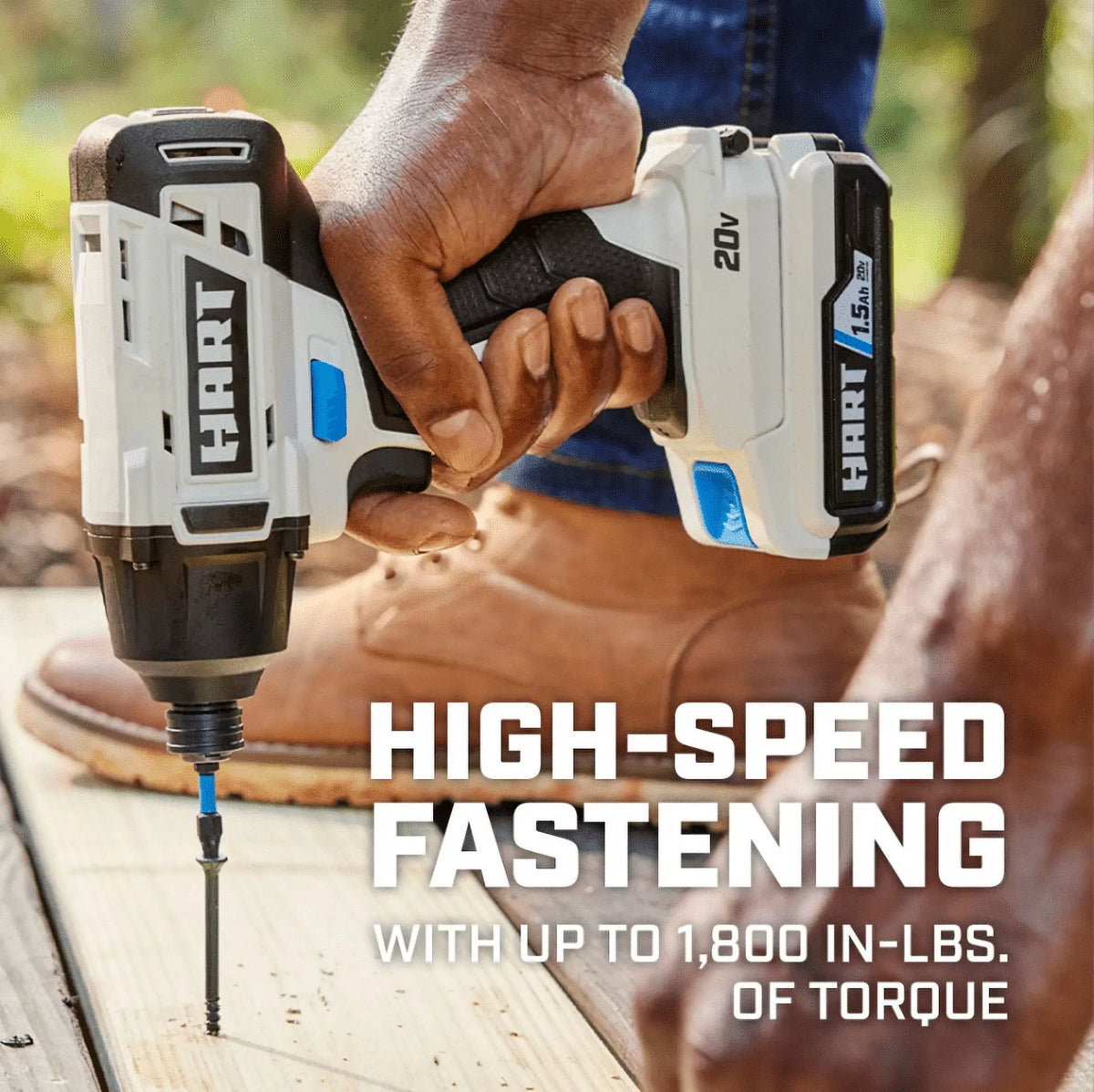 20-Volt Cordless Impact Driver Kit with 1.5Ah Lithium-Ion Batteries U95880