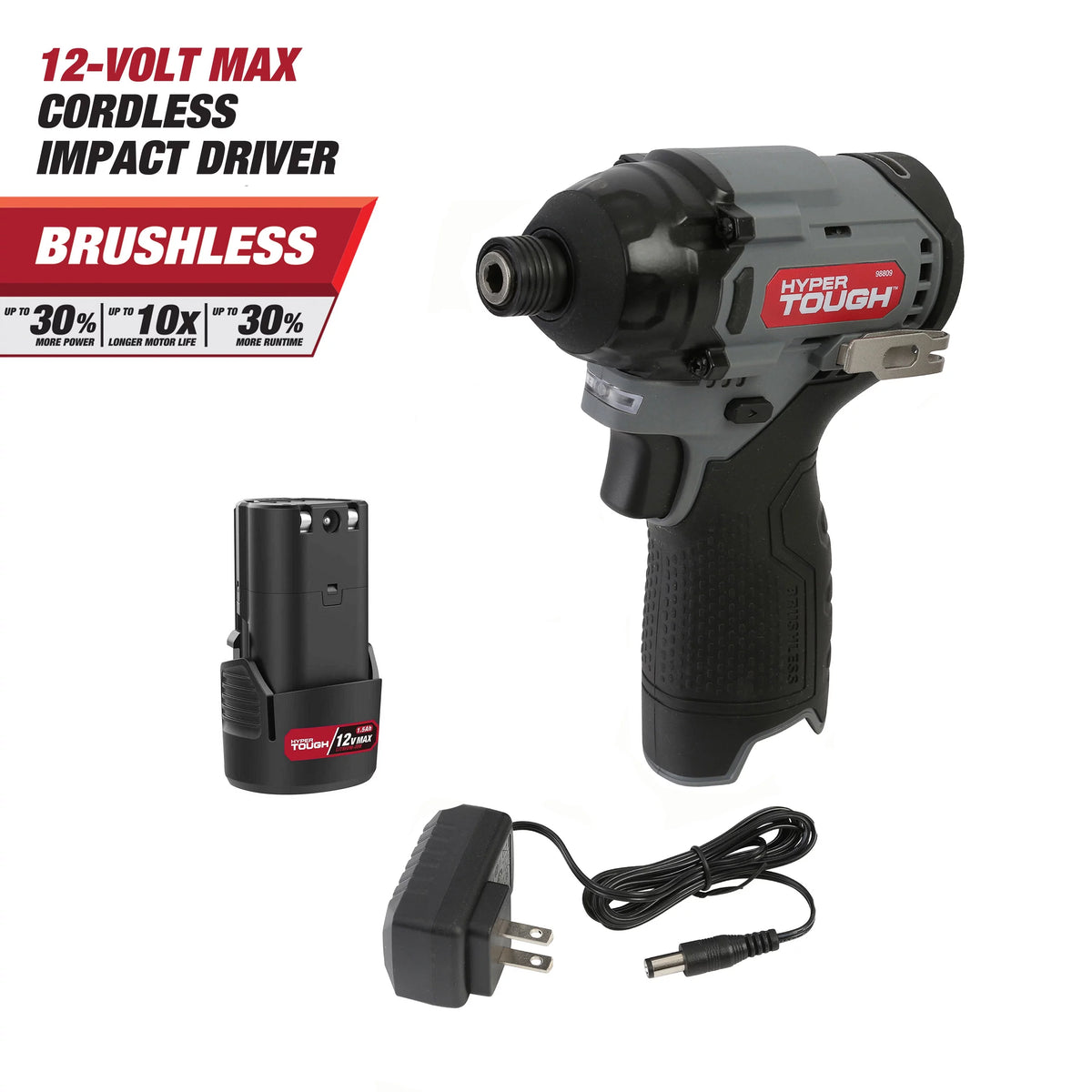 12V Max Lithium-Ion Cordless Brushless Impact Driver with Battery and Charger U635