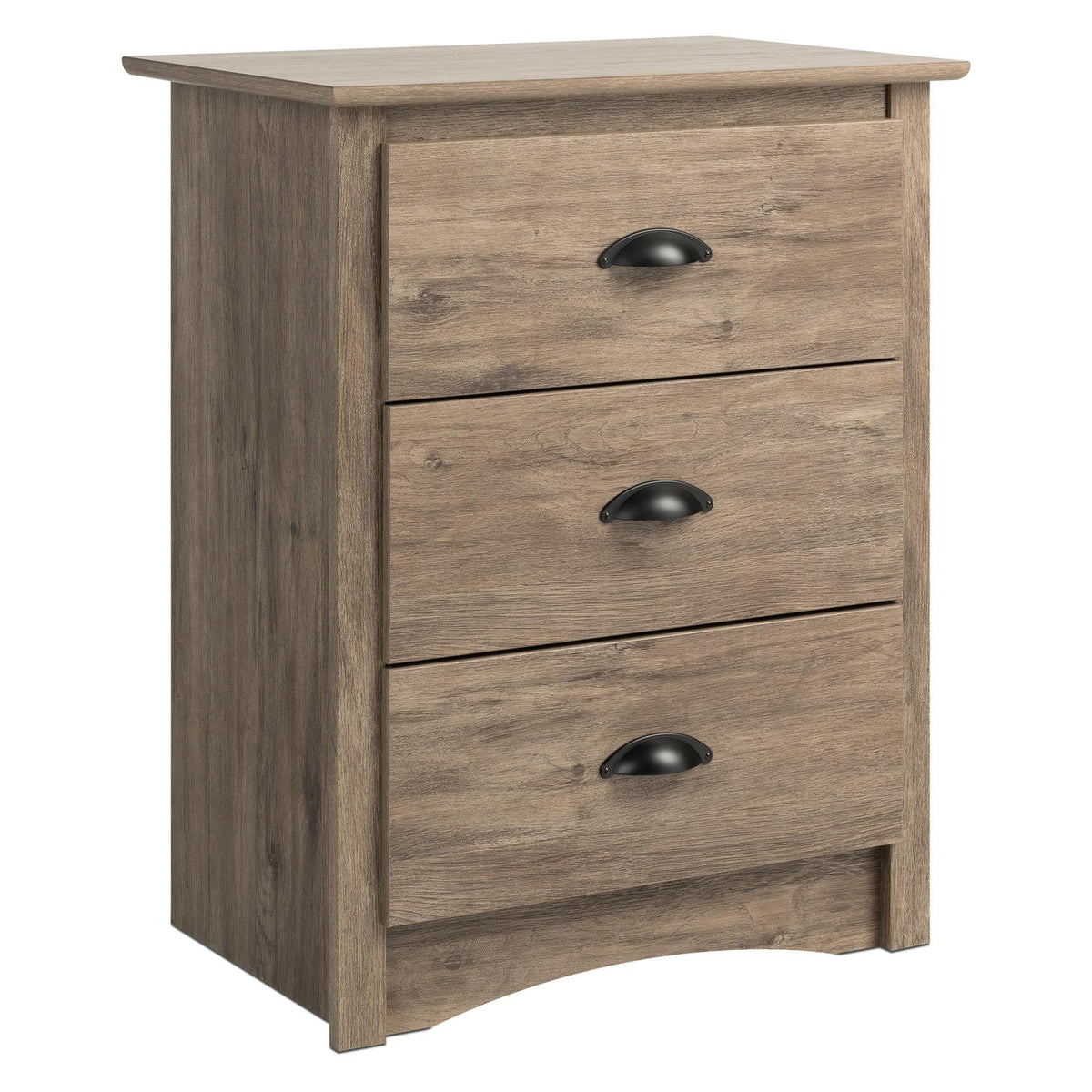 Black 3 Drawer Nightstand X914952
