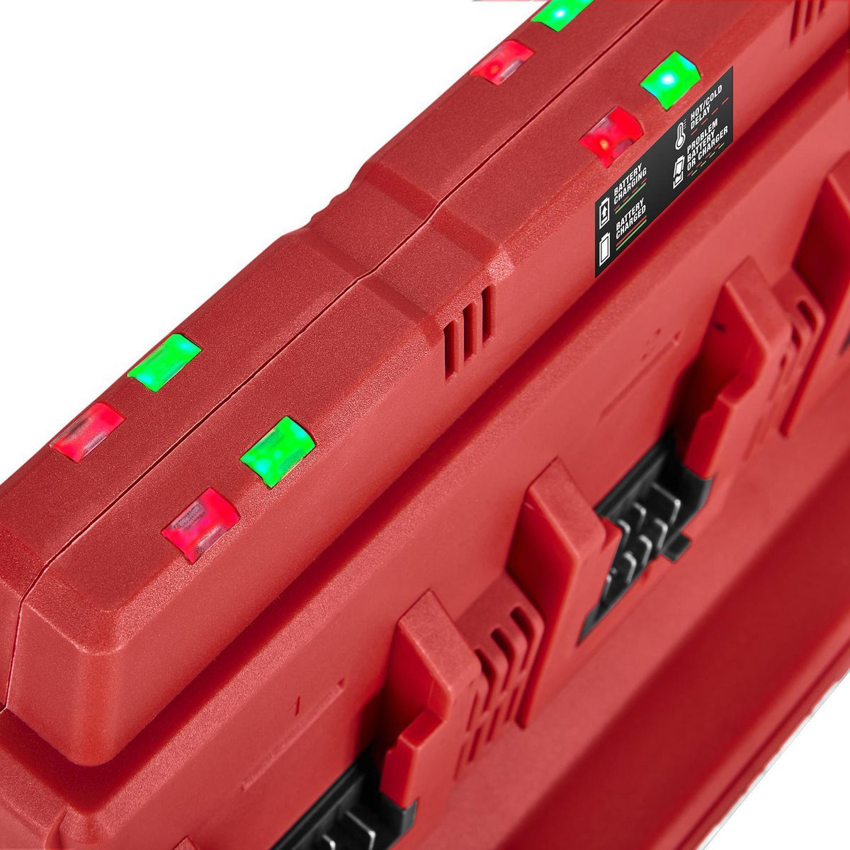 20V 6-Port Sequential Charger with Dual USB Ports L205753