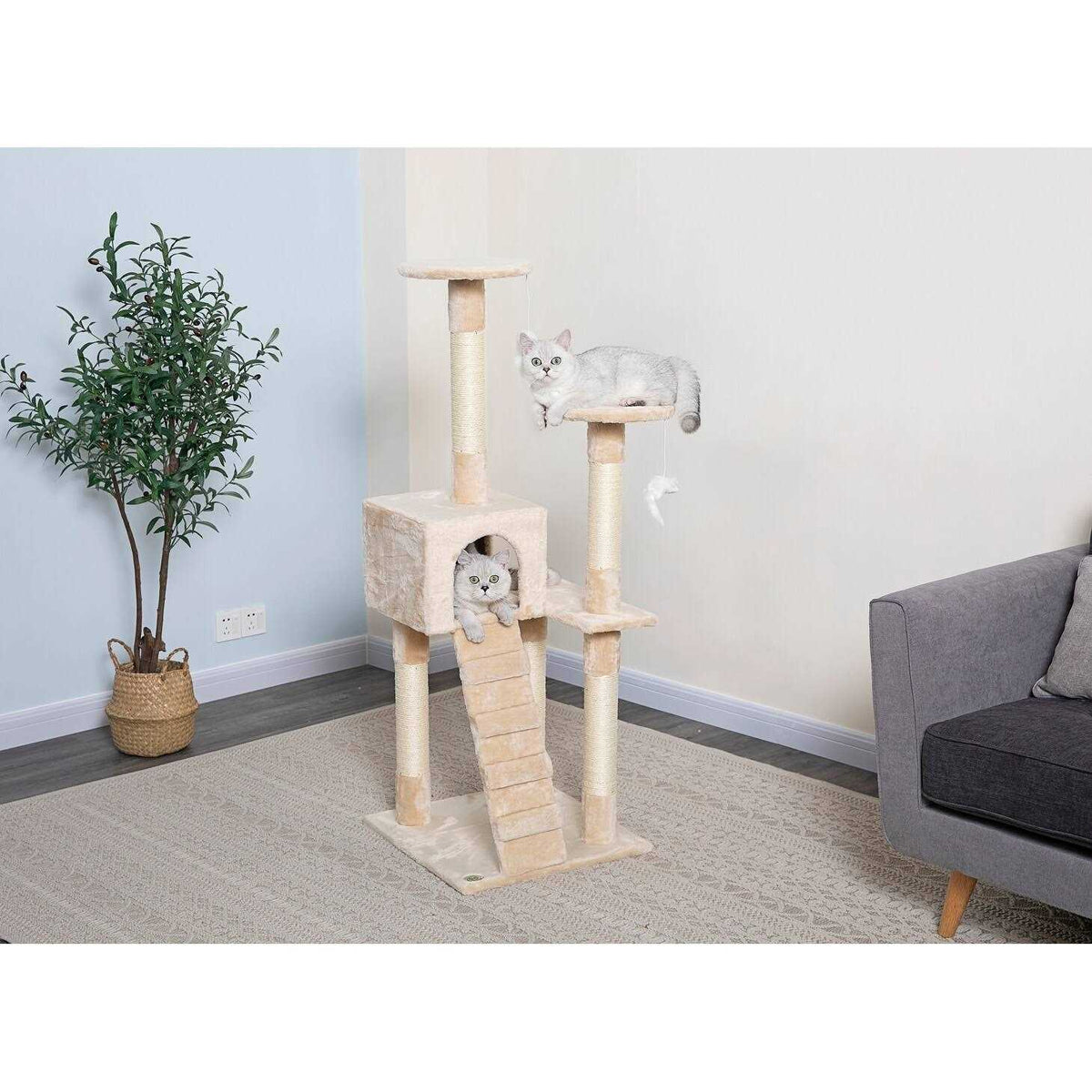 Cat Tree Condo with Sisal Covered Posts M132749